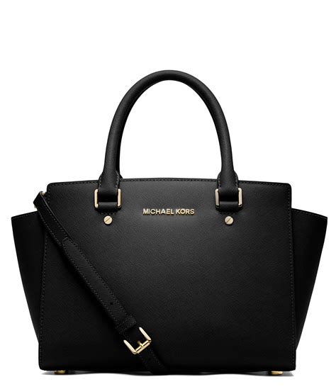 michael kors selma medium black bag|Michael Kors selma handbags.